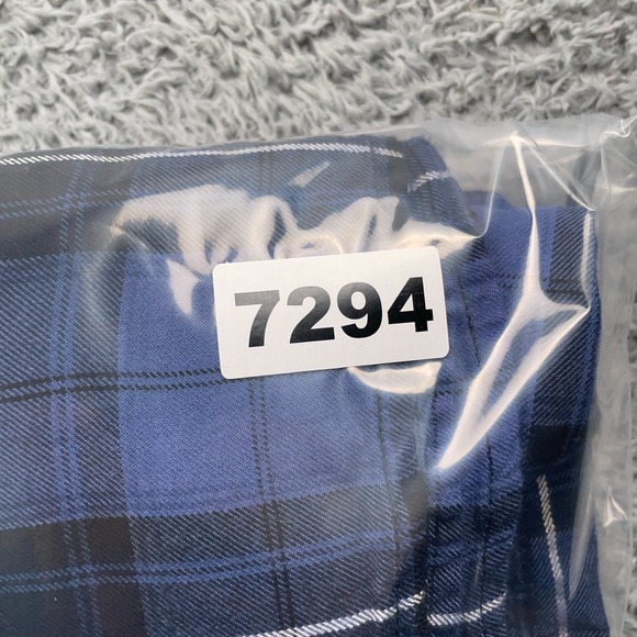 Harley Davidson Shirt Womens Large Blue Plaid Flannel Workwear Western Casual - Picture 10 of 10